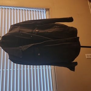 Grey oversized jean jacket